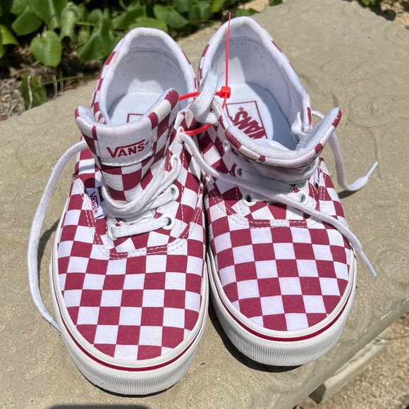 Vans Off the Wall Doheny Skate Lace-Up Ceris/White Women Size 8 EUC - Picture 8 of 12